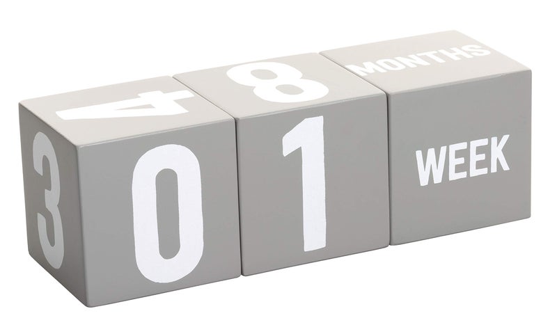 Kate & Milo Baby Milestone Photo Props, Monthly Growth Markers, Baby Age Milestone Keepsakes, Gray Wooden Monthly Blocks, Baby Photo Prop - Image 4